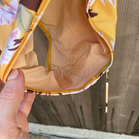 Faithfull the Brand PHOEBE ONE PIECE POMELINE YELLOW BATHING SUIT sz S NWT - Picture 3 of 10